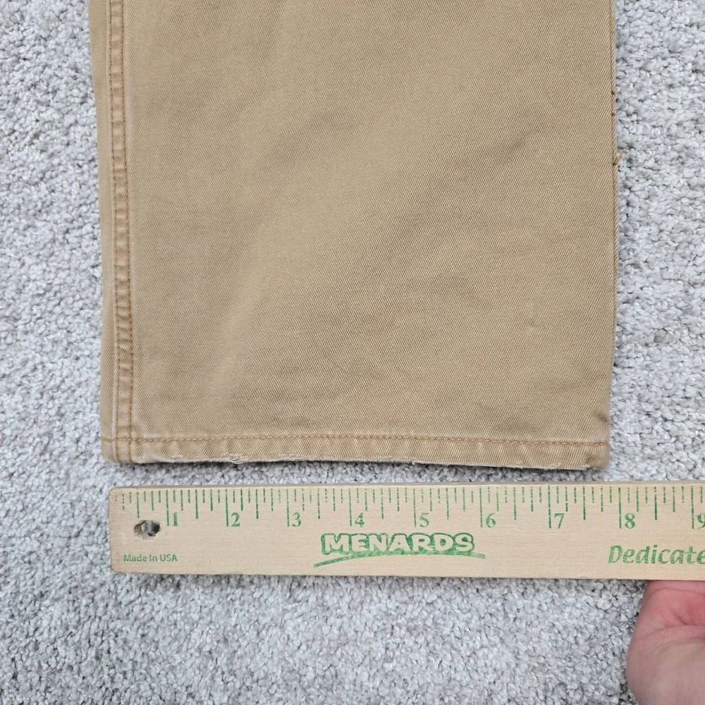 Polo Ralph Lauren‎ 867 Classic 5 Pocket tan Pants Distressed vintage Men's 32x32